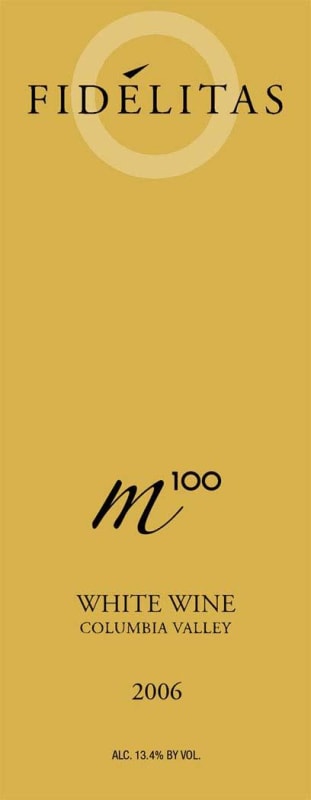 Fidelitas M100 White 2006 Front Label