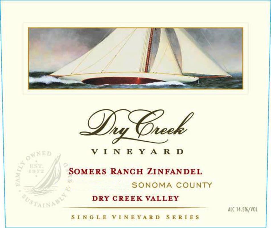 Dry Creek Vineyard Somers Ranch Zinfandel 2014 Front Label