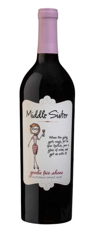 Middle Sister Goodie Two Shoes Pinot Noir Front Bottle Shot