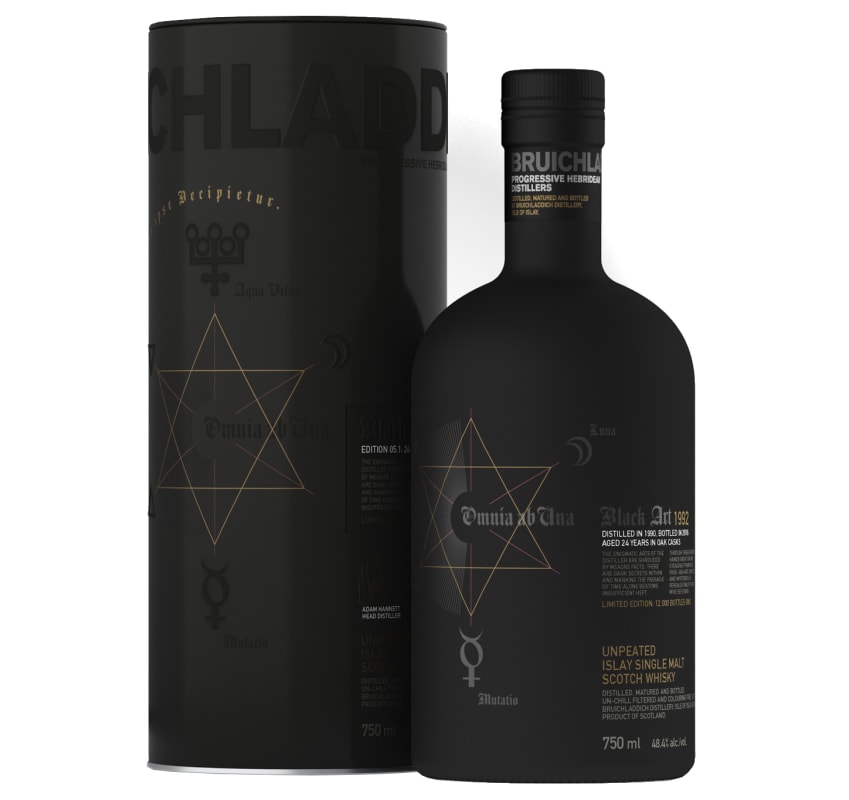 Bruichladdich Black Art Limited Edition 5.1 Single Malt Scotch Whisky Front Bottle Shot