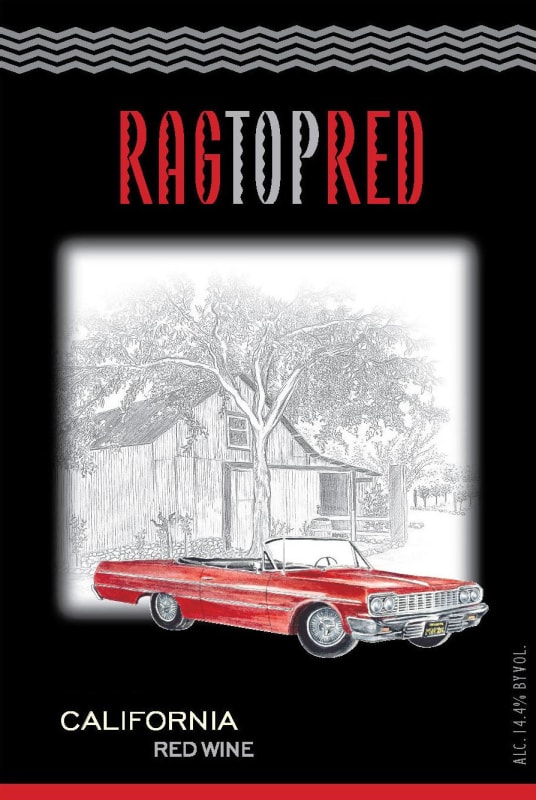 Tudal Winery Rag Top Red 2012 Front Label