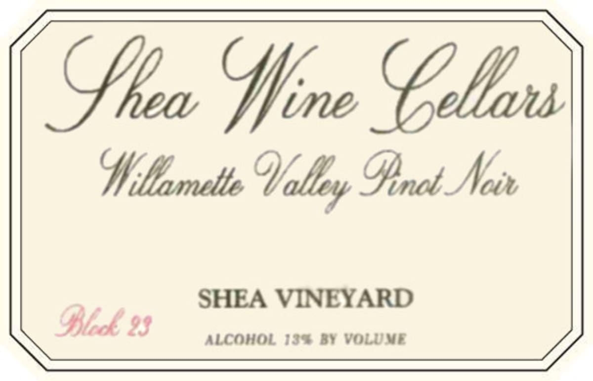 Shea Block 23 Pinot Noir 2002 Front Label