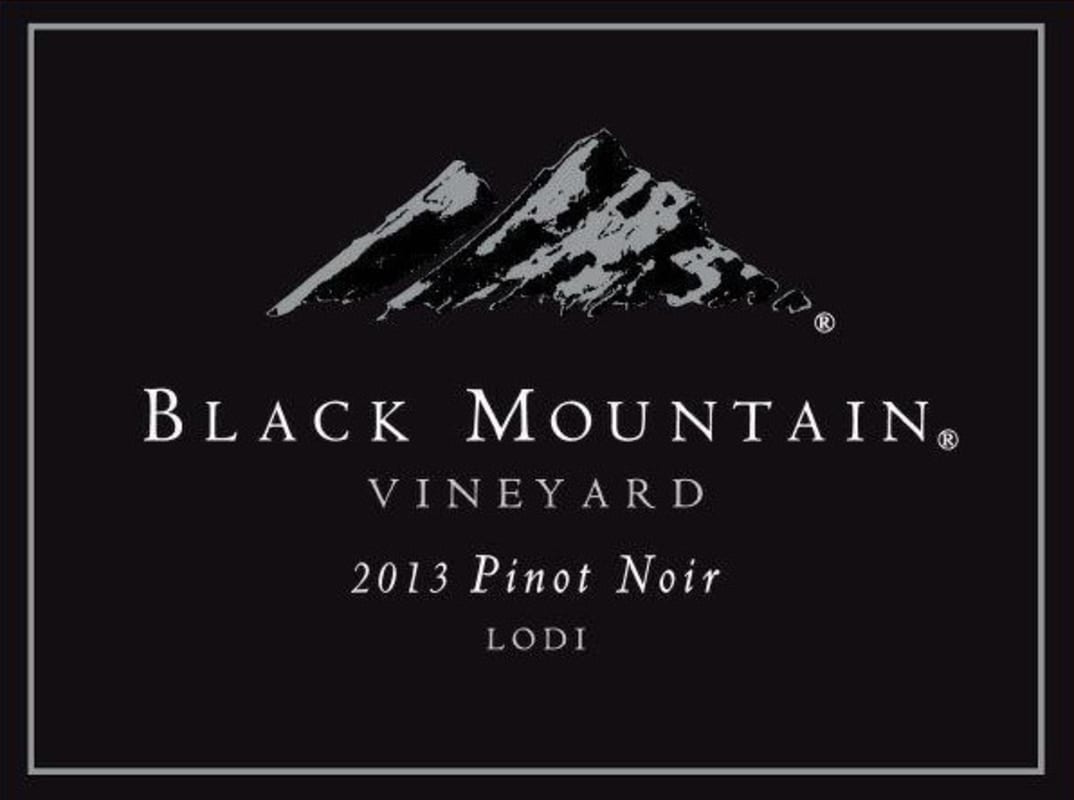 Black Mountain Pinot Noir 2013 Front Label