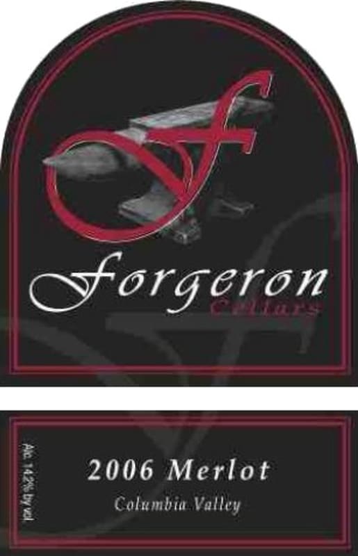 Forgeron Merlot 2006 Front Label