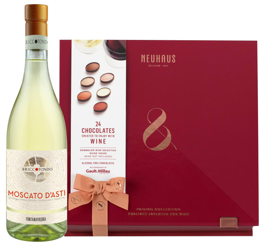 Moscato & Neuhaus Chocolates Wine Pairing Gift Set Gift Product Image