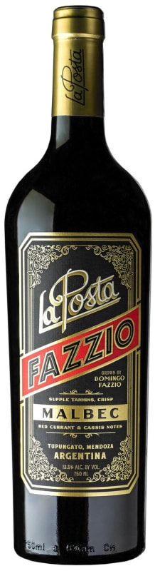 La Posta Fazzio Malbec 2023 Front Bottle Shot