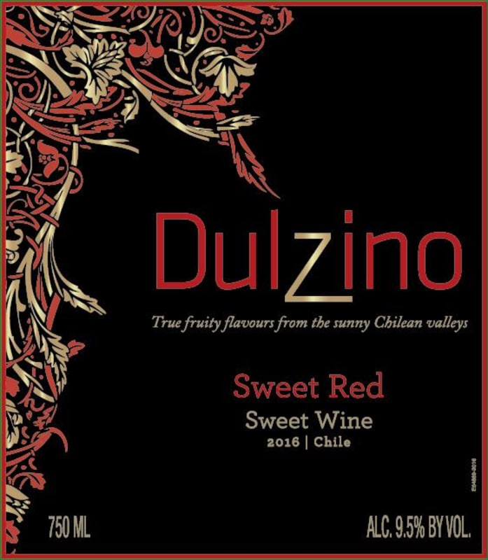 Vina Maipo Dulzino Sweet Red 2016 Front Label