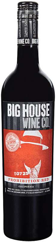 Big House Prohibition Red Blend 2018 Front Bottle Shot