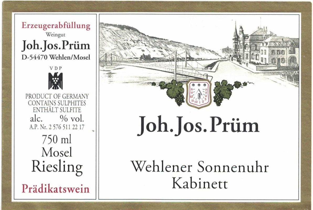Joh. Jos. Prüm Wehlener Sonnenuhr Riesling Kabinett (1.5 Liter Magnum) 2020 Front Label