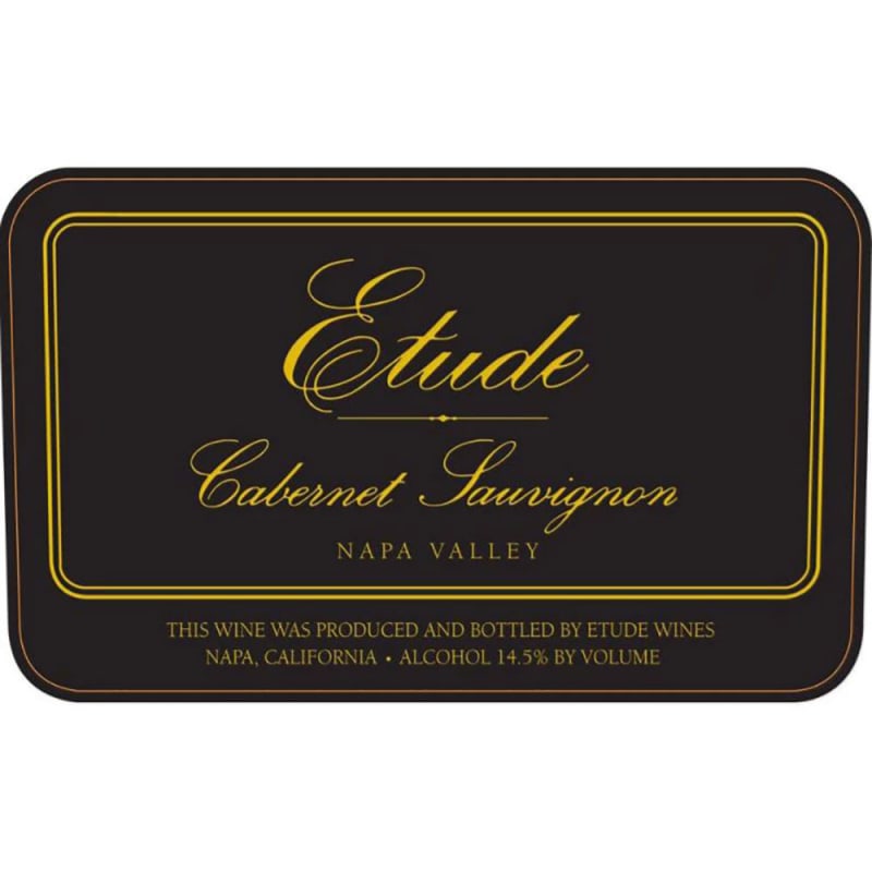 Etude Napa Valley Cabernet Sauvignon (375ML half-bottle) 2001 Front Label