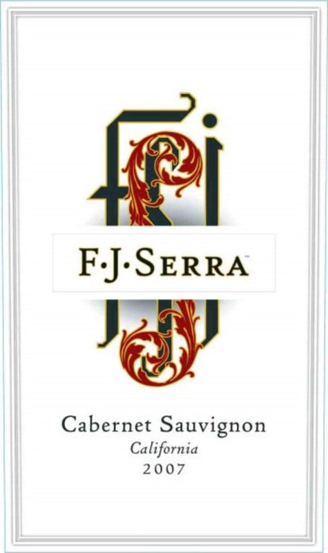 F. J. Serra 2007 Front Label