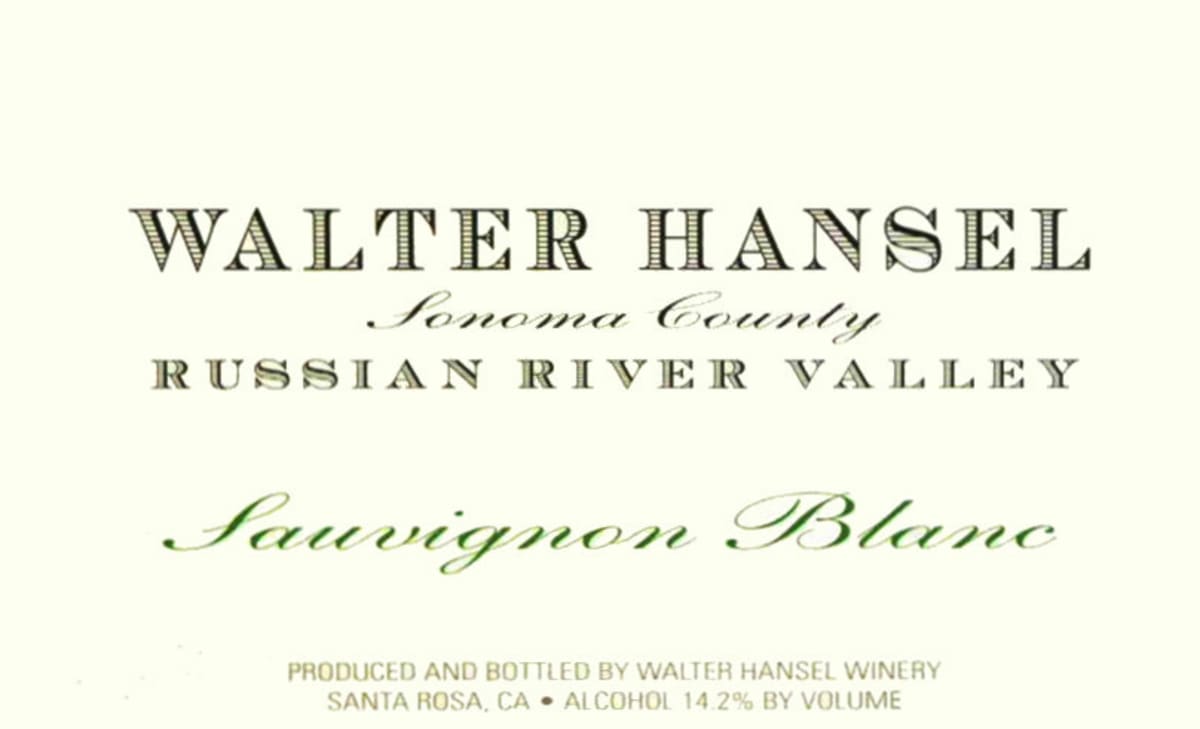Walter Hansel Sauvignon Blanc 2011 Front Label