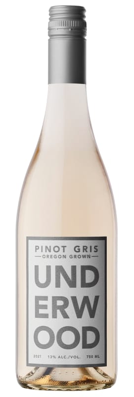 Underwood Pinot Gris 2021 Front Bottle Shot