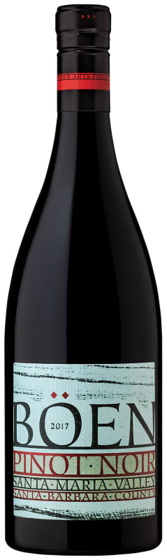 Boen Santa Maria Valley Pinot Noir 2017 Front Bottle Shot