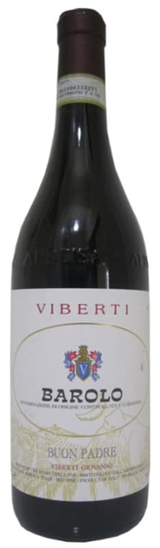 Viberti Barolo Buon Padre 2013 Front Bottle Shot