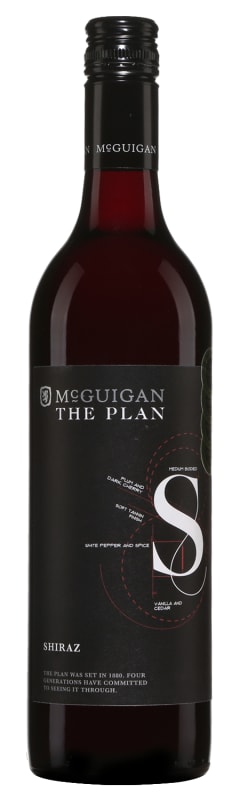 McGuigan Wines The Plan Shiraz 2020 Front Bottle Shot