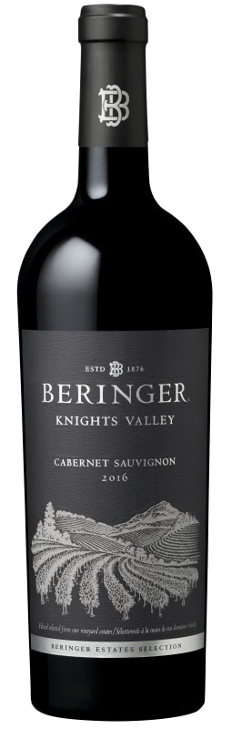 Beringer Knights Valley Cabernet Sauvignon 2016 Front Bottle Shot