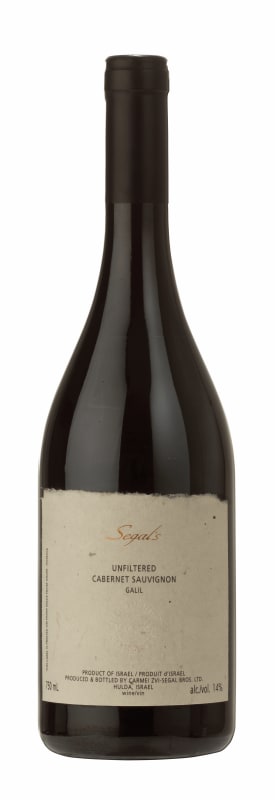 Segal's Unfiltered Cabernet Sauvignon (OK Kosher) 2016 Front Bottle Shot