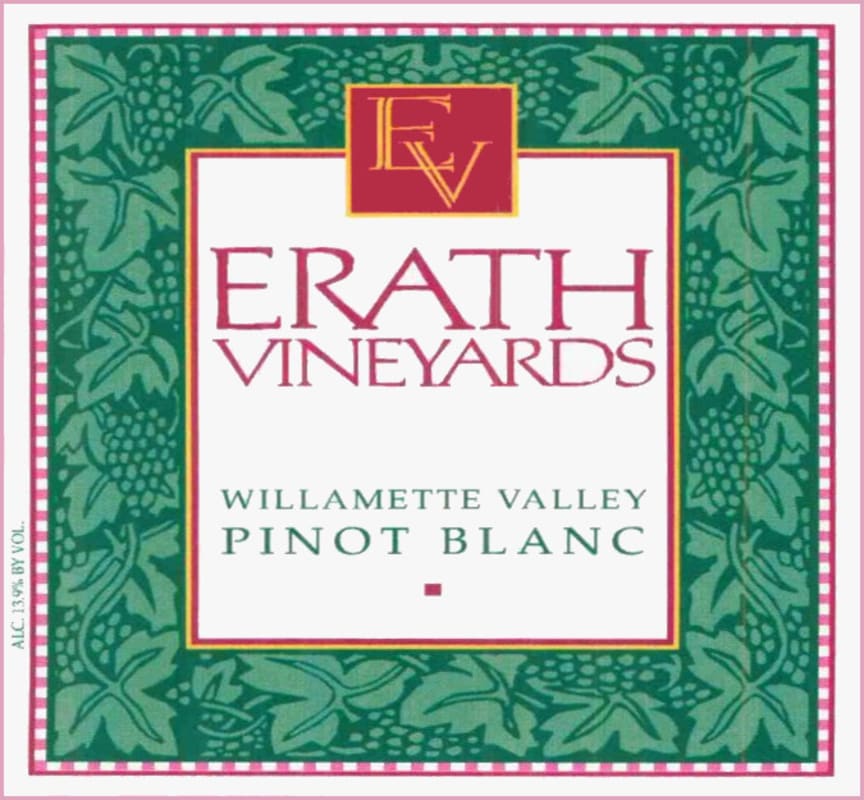 Erath Pinot Blanc 2003 Front Label