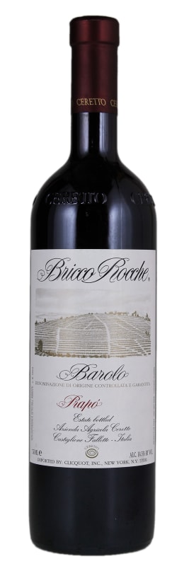 Ceretto Barolo Prapo 2000 Front Bottle Shot