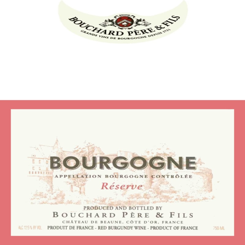 Bouchard Pere & Fils Bourgogne Reserve Pinot Noir 2009 Front Label