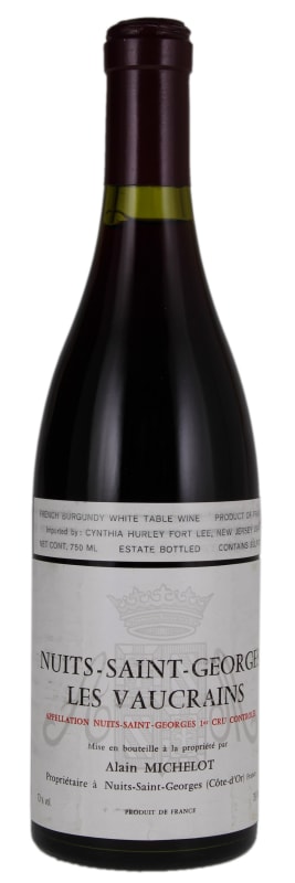 Alain Michelot Nuits-Saint-Georges Vaucrains Premier Cru 2001 Front Bottle Shot