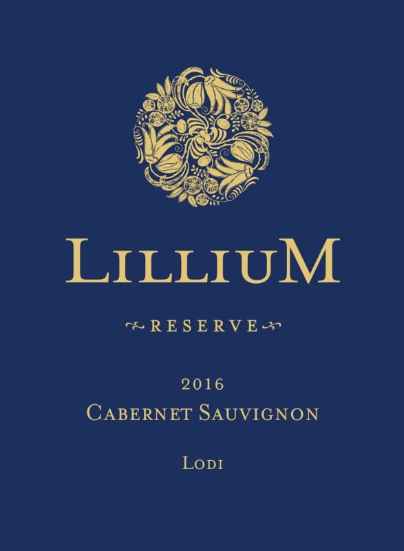Lillium Reserve Lodi Cabernet Sauvignon 2016 Front Label