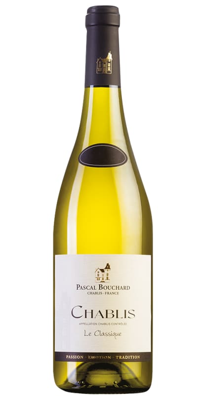 Pascal Bouchard Le Classique Chablis (OU Kosher) 2022 Front Bottle Shot