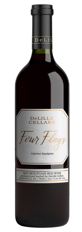DeLille Four Flags Cabernet Sauvignon 2022 Front Bottle Shot