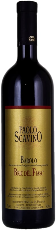 Paolo Scavino Barolo Bric del Fiasc 2016 Front Bottle Shot