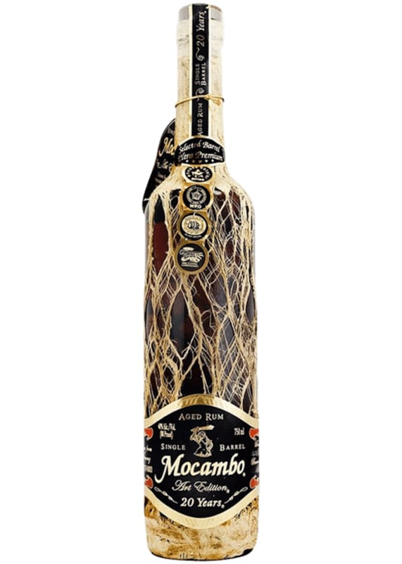 Mocambo 20 Year Rum Front Bottle Shot