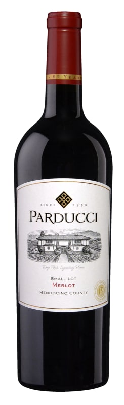 Parducci Small Lot Merlot 2014 Front Bottle Shot