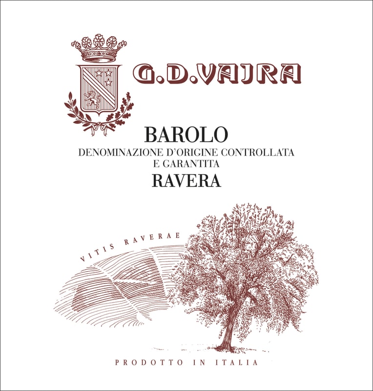 G.D. Vajra Barolo Ravera (1.5 Liter Magnum) 2021 Front Label