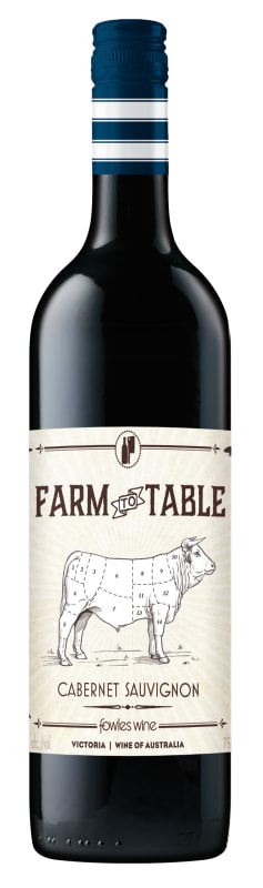 Fowles Wine Farm to Table Cabernet Sauvignon 2017 Front Bottle Shot