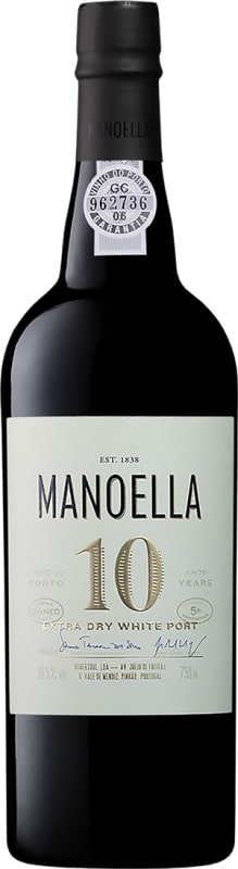 Wine & Soul 10 Year Old Manoella Branco Extra Dry White Port Front Bottle Shot