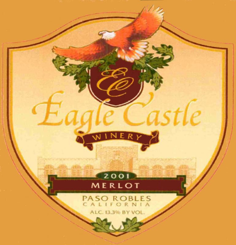 Eagle Castle Merlot 2001 Front Label