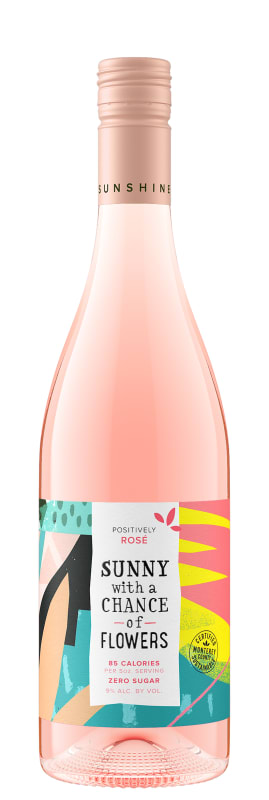 Sunny With a Chance of Flowers Rose 2021 Front Bottle Shot