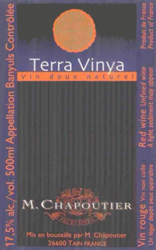 M. Chapoutier Terra Vinya 1999 Front Label