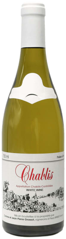 Grossot Chablis 2023 Front Bottle Shot