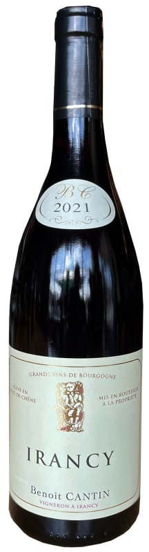 Benoit Cantin Irancy 2021 Front Bottle Shot