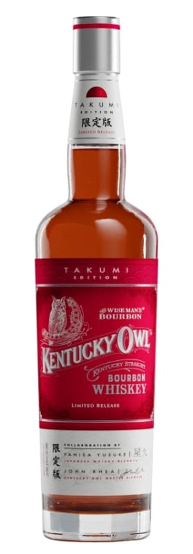 Kentucky Owl Takumi Edition Kentucky Straight Bourbon Whiskey Front Bottle Shot