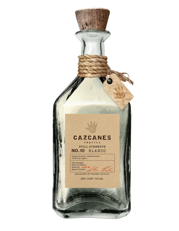 Cazcanes No. 10 Still Strength Blanco Tequila Front Bottle Shot