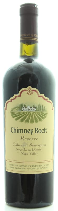 Chimney Rock Cabernet Sauvignon Stags Leap District Reserve 2001 Front Bottle Shot