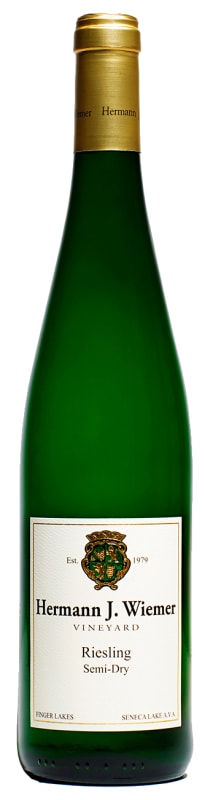 Hermann J. Wiemer Semi-Dry Riesling 2017 Front Bottle Shot
