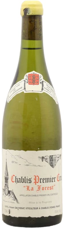 Vincent Dauvissat Chablis La Forest Premier Cru 2021 Front Bottle Shot