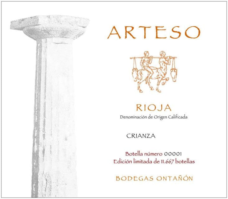 Bodegas Ontanon Arteso 2015 Front Label
