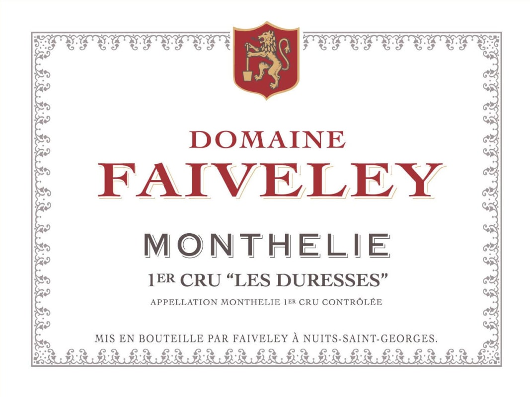 Faiveley Monthelie Les Duresses Premier Cru 2014 Front Label