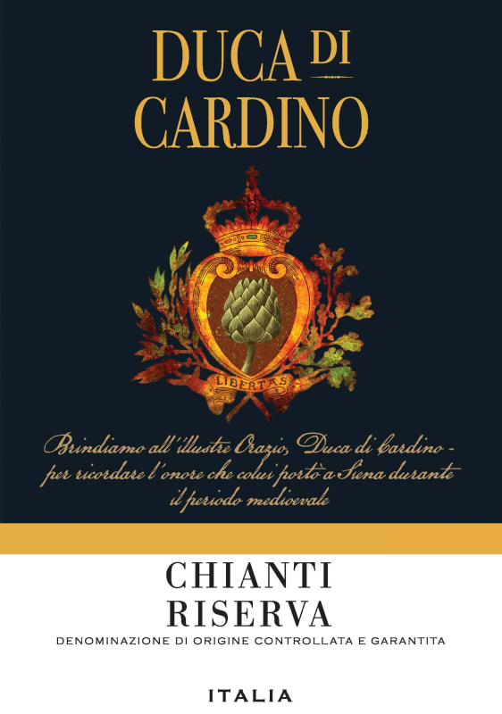 Duca di Cardino Chianti Riserva 2013 Front Label