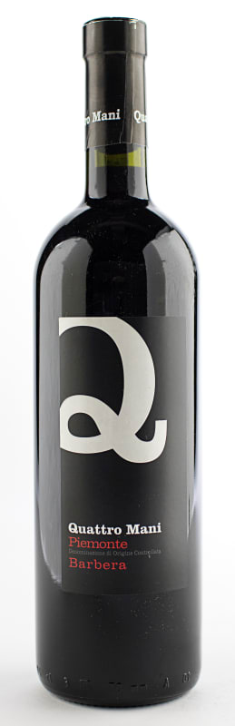 Quattro Mani Barbera 2014 Front Bottle Shot