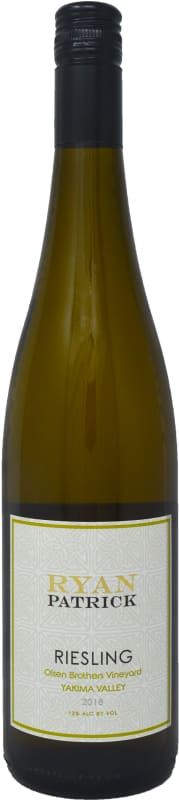 Ryan Patrick Riesling 2018 Front Bottle Shot